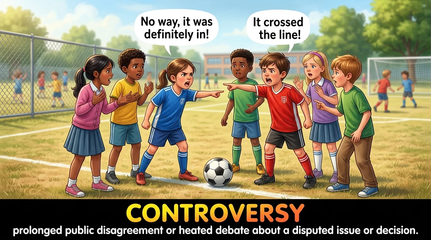 English Illustration for controversy